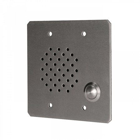 Quam 2-Gang Call-In Station, 8O, Vandal Resistant, Stainless Steel CIS4/8